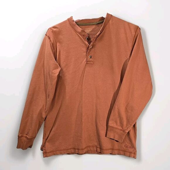 Cabela's Mens Long Sleeve Button Pullover Size M Quality Work Shirt Durable - Picture 1 of 7